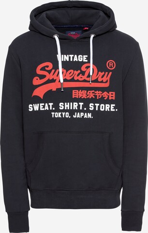 Sweat-shirt Superdry en bleu : devant