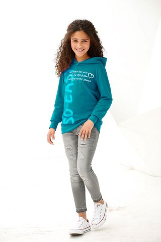 Kidsworld Hoodie mit Print in Blau