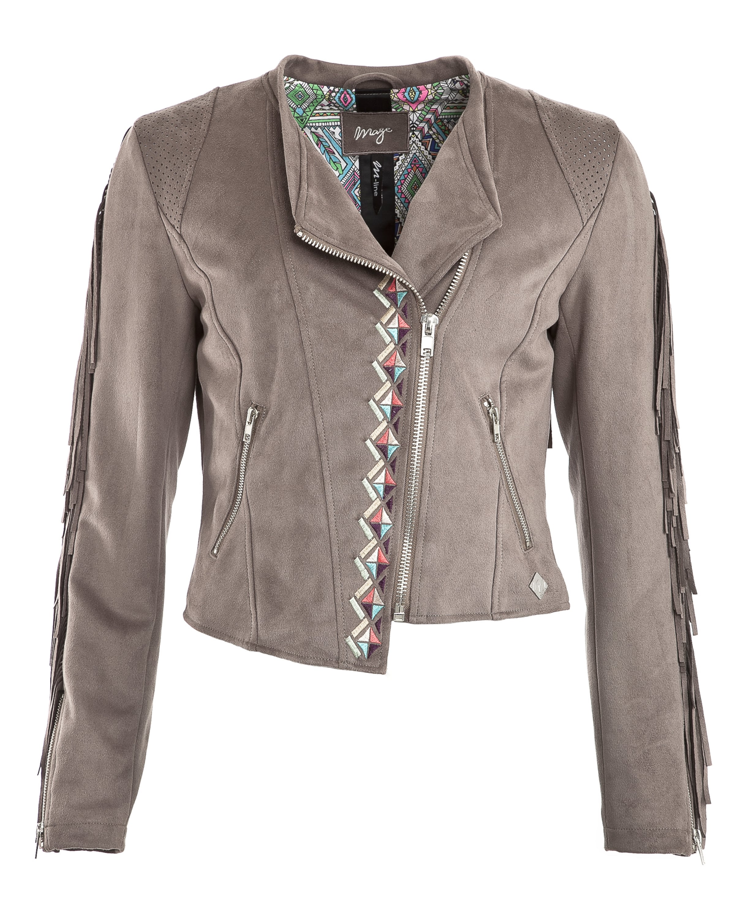 Maze Jacke 'Tapa' in Grau: Vorderseite