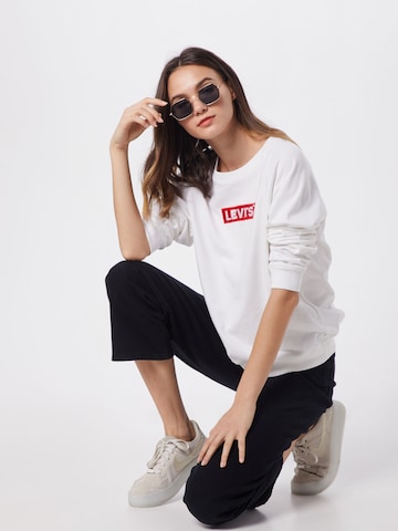 LEVI'S ® Dressipluus 'Relaxed Graphic Crewneck Sweatshirt', värv valge