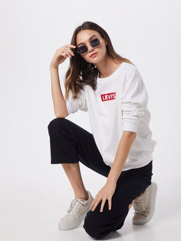 LEVI'S ® Majica 'Relaxed Graphic Crewneck Sweatshirt' | bela barva
