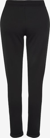 LASCANA Tapered Trousers in Black