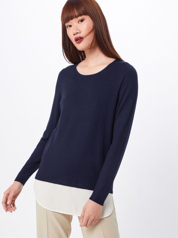 Pull-over 'CAROLA' ONLY en bleu : devant