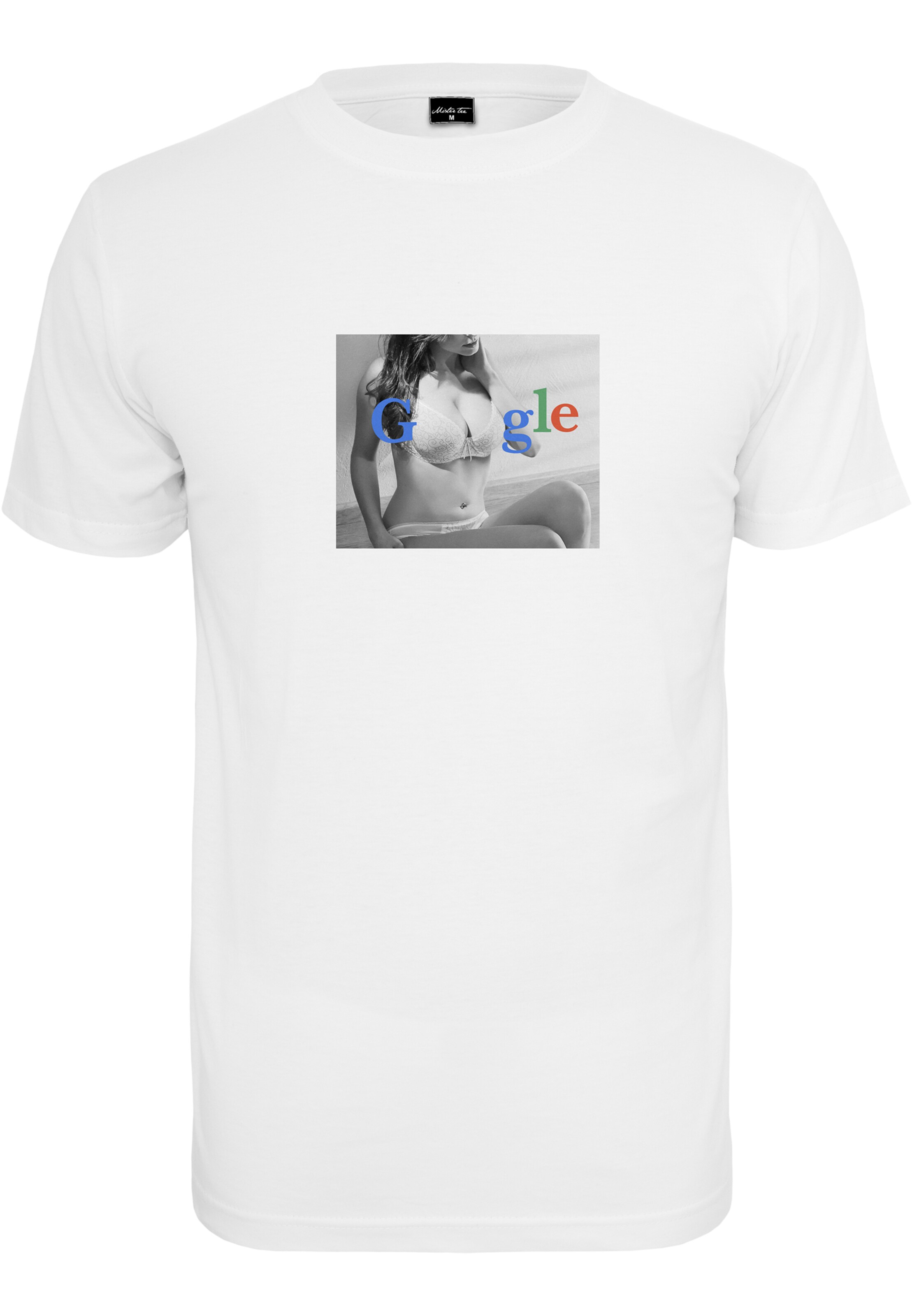 Mister Tee Póló 'Boogle' - fehér: elől