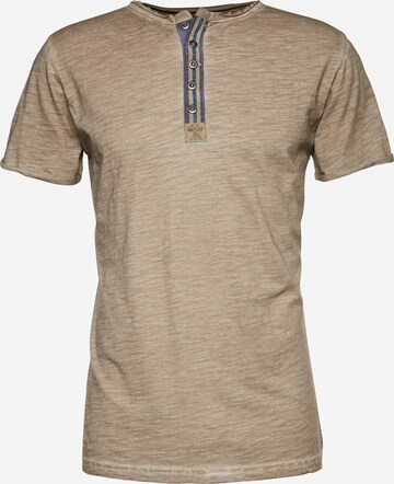 Key Largo T-Shirt 'MT ARENA button' in Beige: predná strana