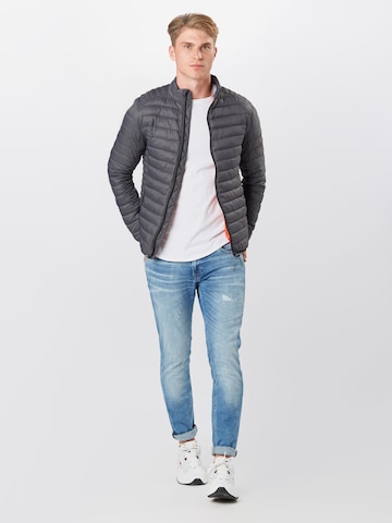 INDICODE JEANS Regular fit Between-Season Jacket 'Amare' in Grey