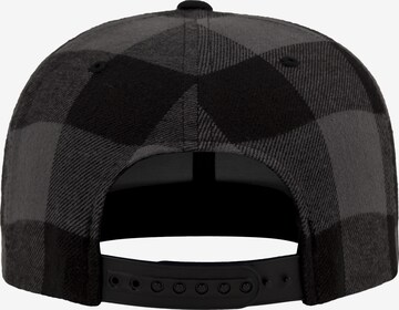 Flexfit Snapback 'CHECKED FLANELL' in Schwarz