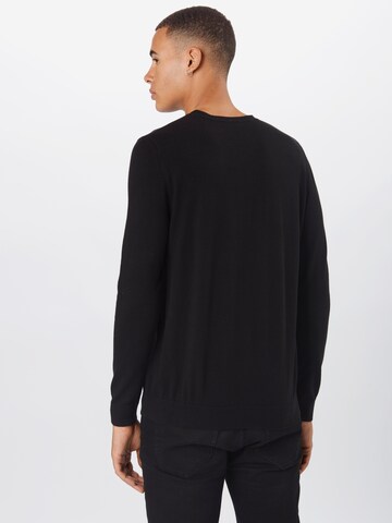 SELECTED HOMME Regularny krój Sweter 'Berg' w kolorze czarny