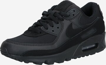 melns Nike Sportswear Zemie brīvā laika apavi 'Air Max 90': no priekšpuses