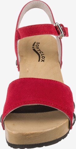 SOFTCLOX Sandals 'Penny' in Red