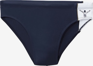 CHIEMSEE Athletic Swim Trunks in Blue: front