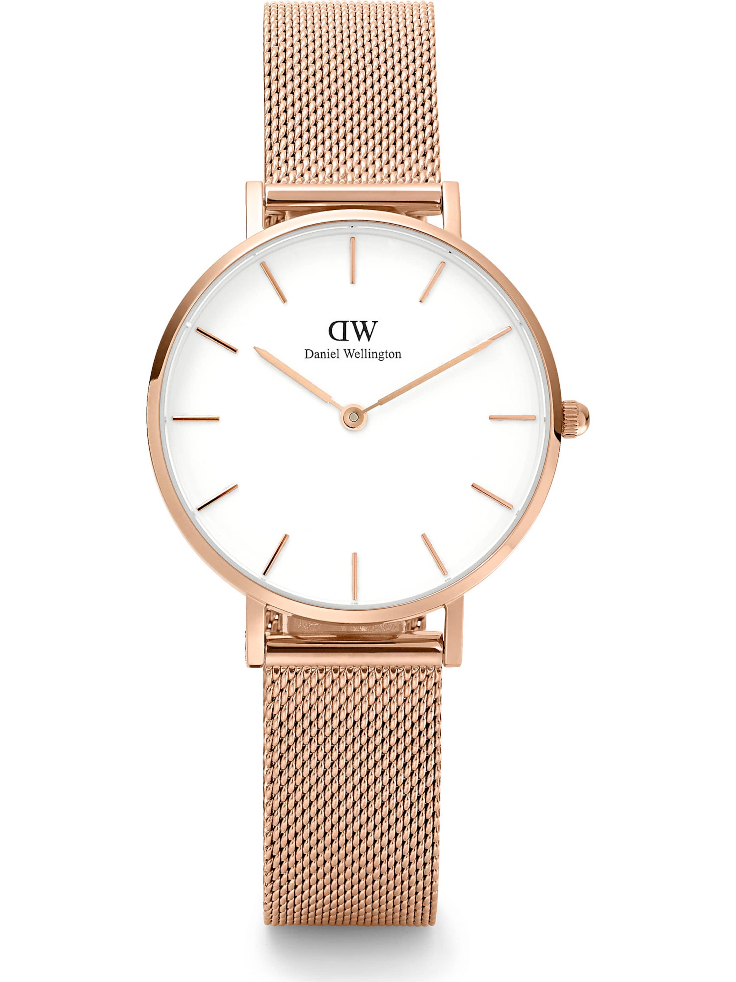 Daniel Wellington Uhr 'Petite Melrose RG White' in Gold: Vorderseite