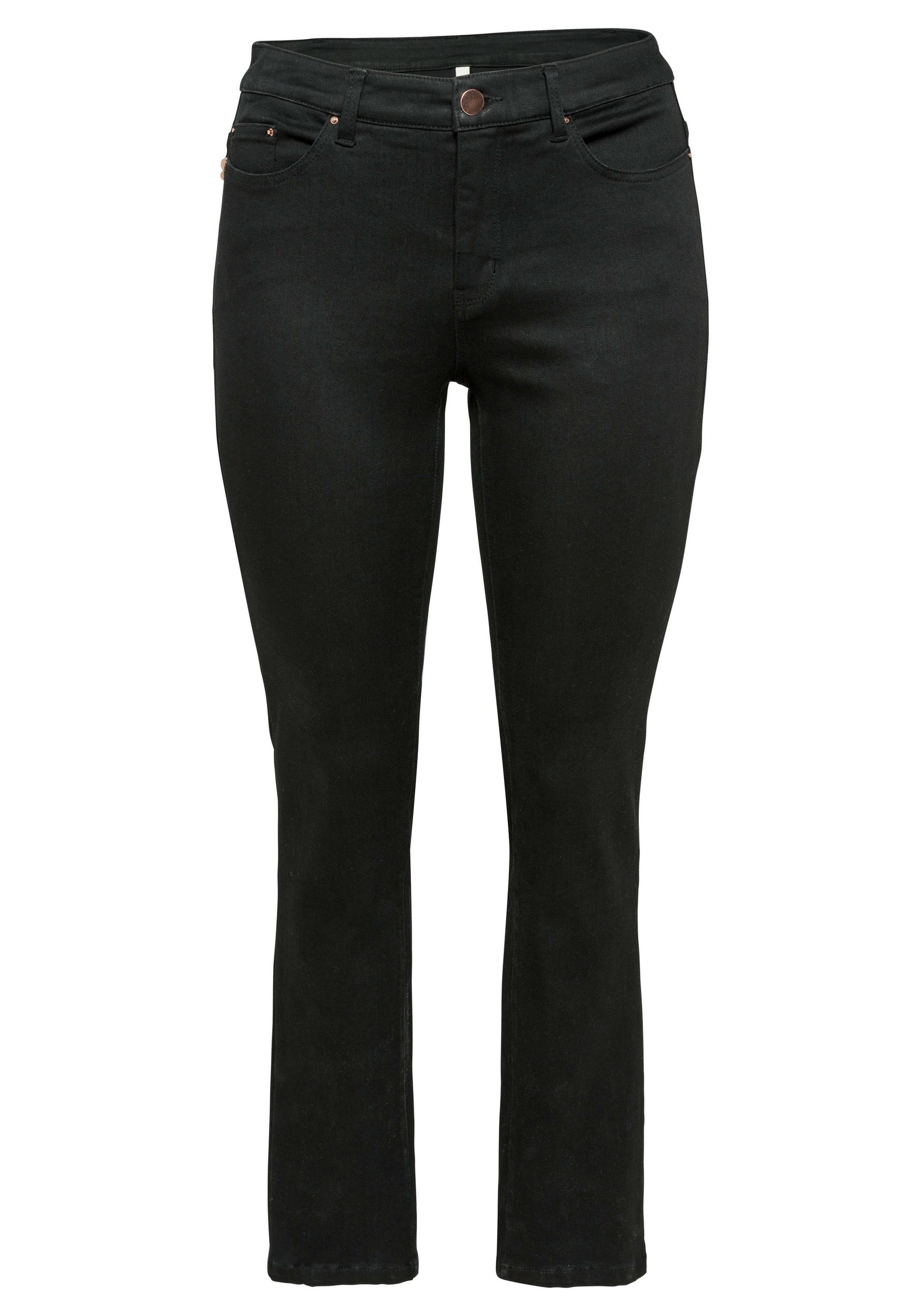 Donna Taglie comode SHEEGO Jeans in Nero 