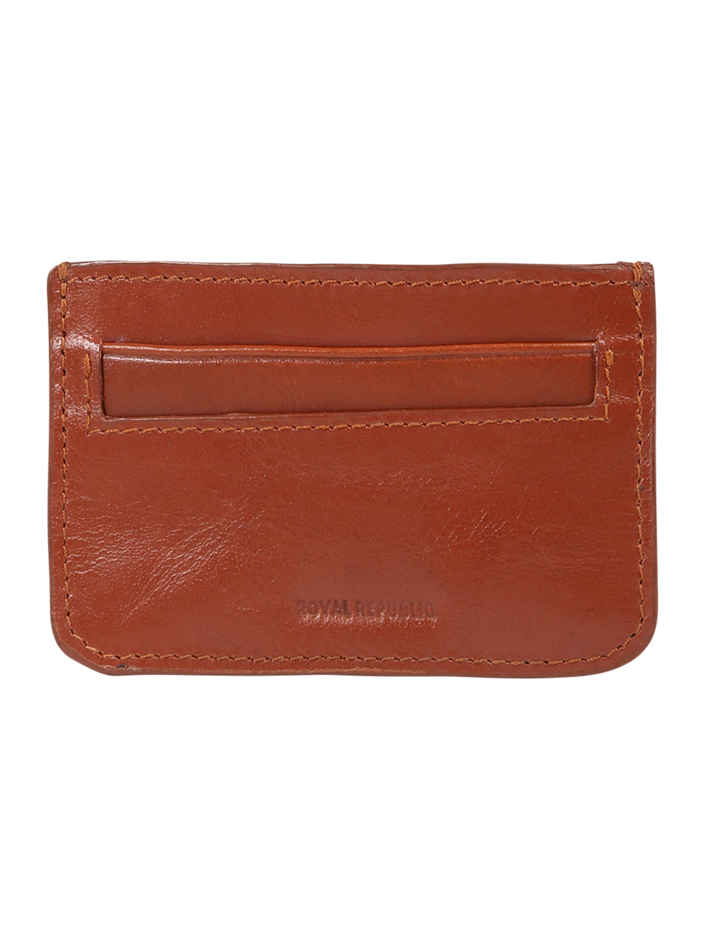 ROYAL REPUBLIQ - Portemonnee 'THUNDER CARDHOLDER' in de kleur Cognac