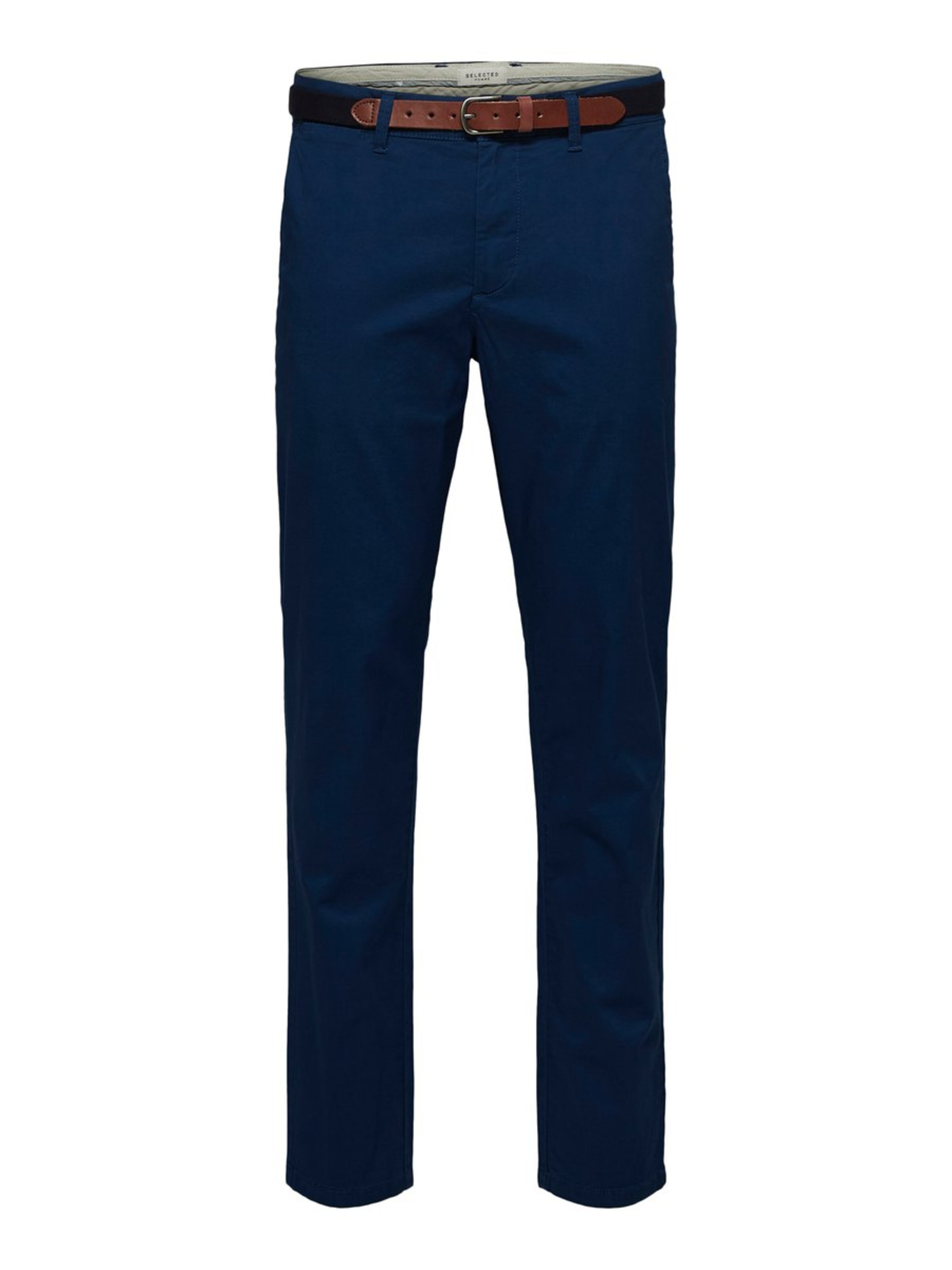 SELECTED HOMME Chino 'SLHYARD' in de kleur Blauw: Vooraanzicht