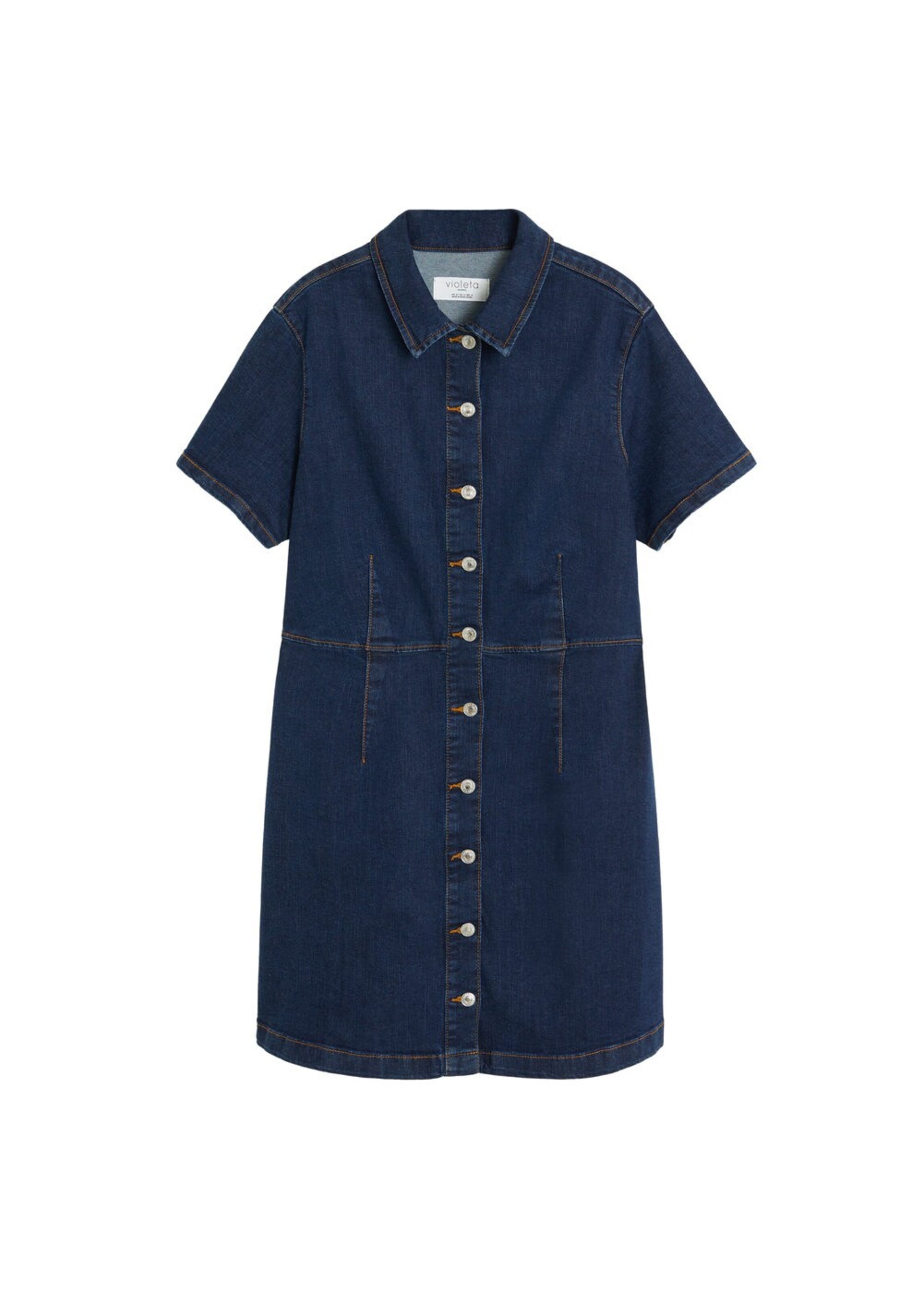 VIOLETA by Mango - Kleid 'lince' in dunkelblau