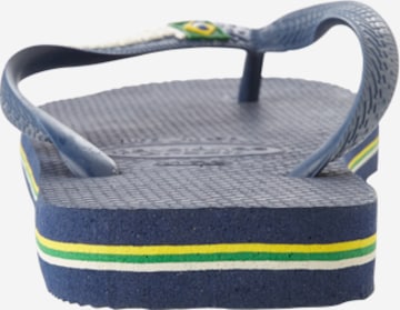 HAVAIANAS Сандали с разделител за пръстите 'BRASIL' в синьо