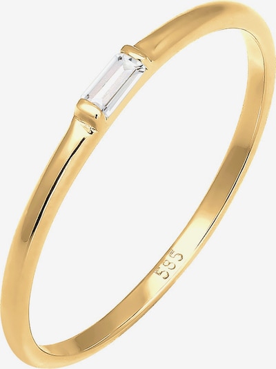 ELLI PREMIUM Ring i guldgul / transparent, Produktvy
