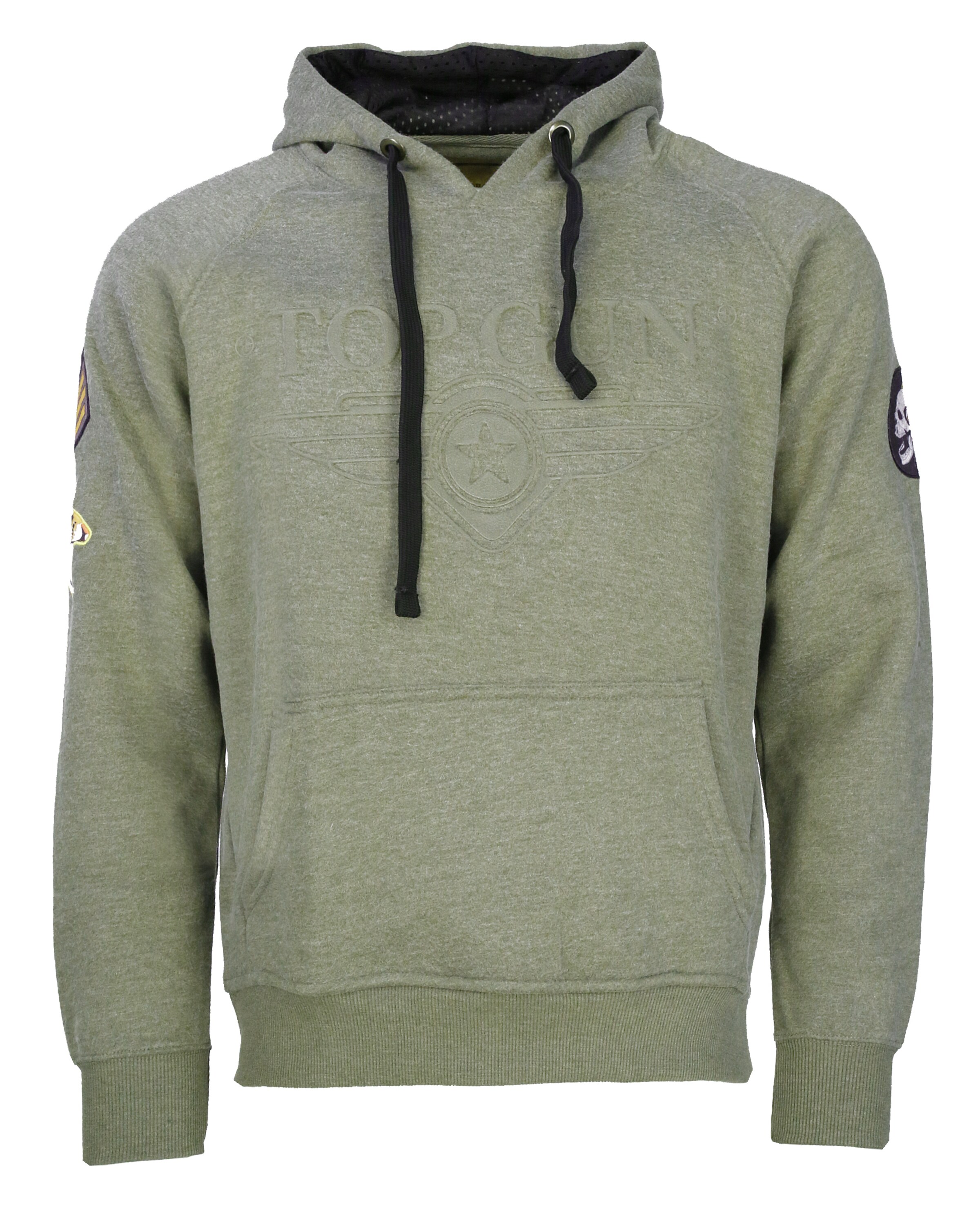 TOP GUN Kapuzenpullover 'TG-9013' in Grün: Vorderseite