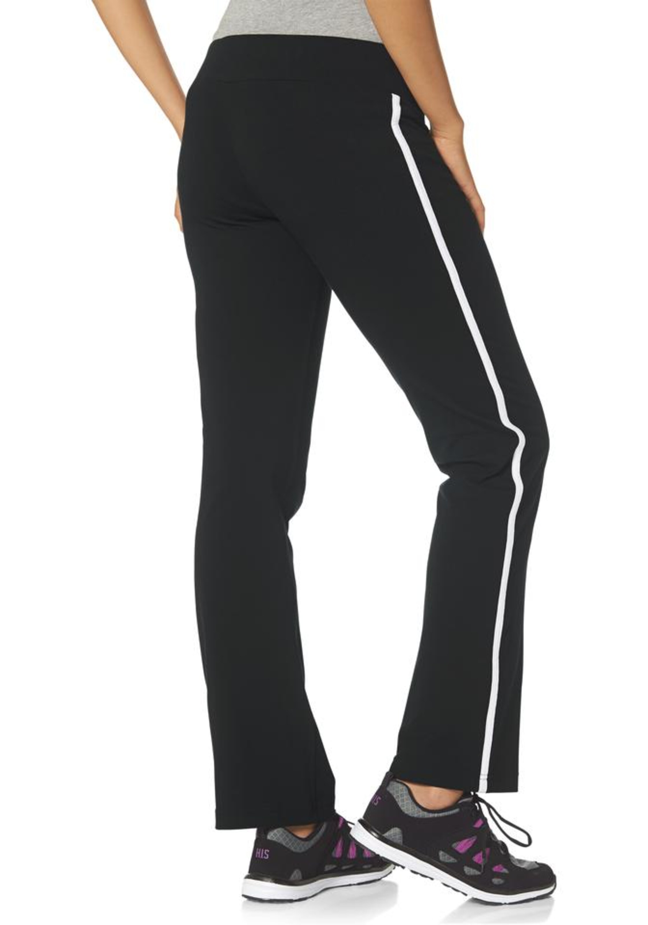 H.I.S Flared Jazzpants in Schwarz