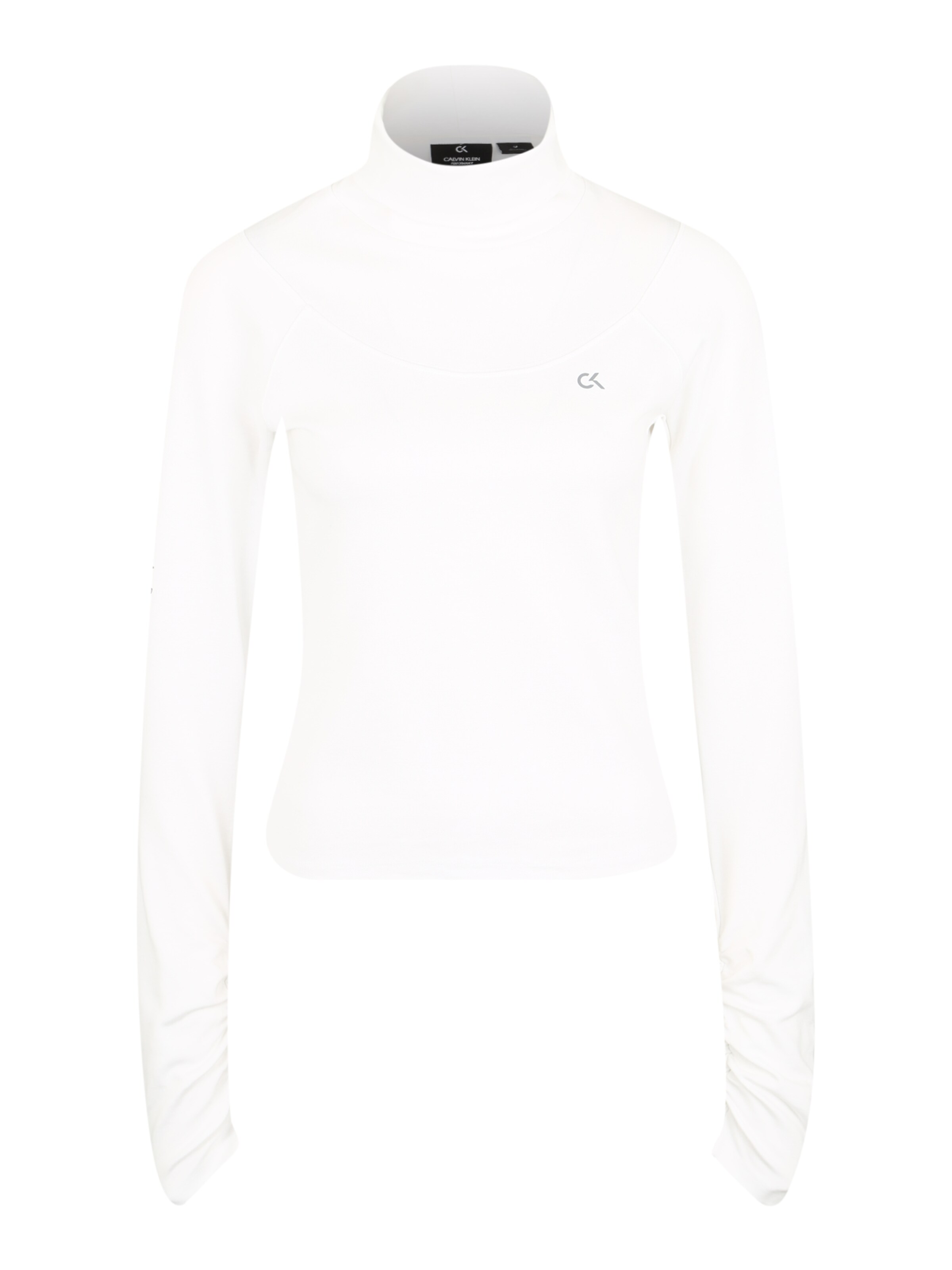 Calvin Klein Performance - Sport-Sweatshirt 'MOCK' in weiß