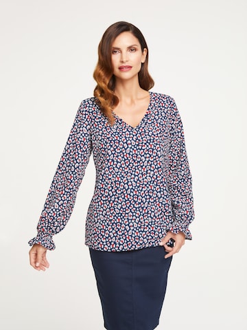 heine Blouse in Blauw: voorkant