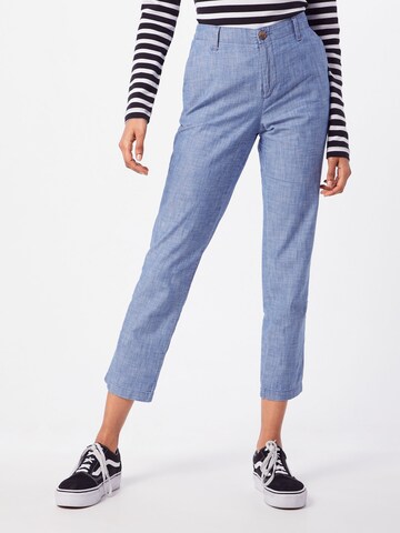 GAP Regular Pants 'V-GIRLFRIEND KHAKI CHAMBRAY' in Blue: front