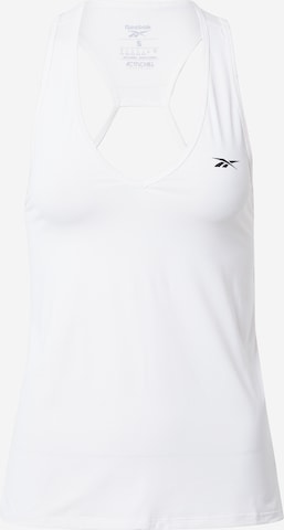 balta Reebok Sportiniai marškinėliai be rankovių: priekis