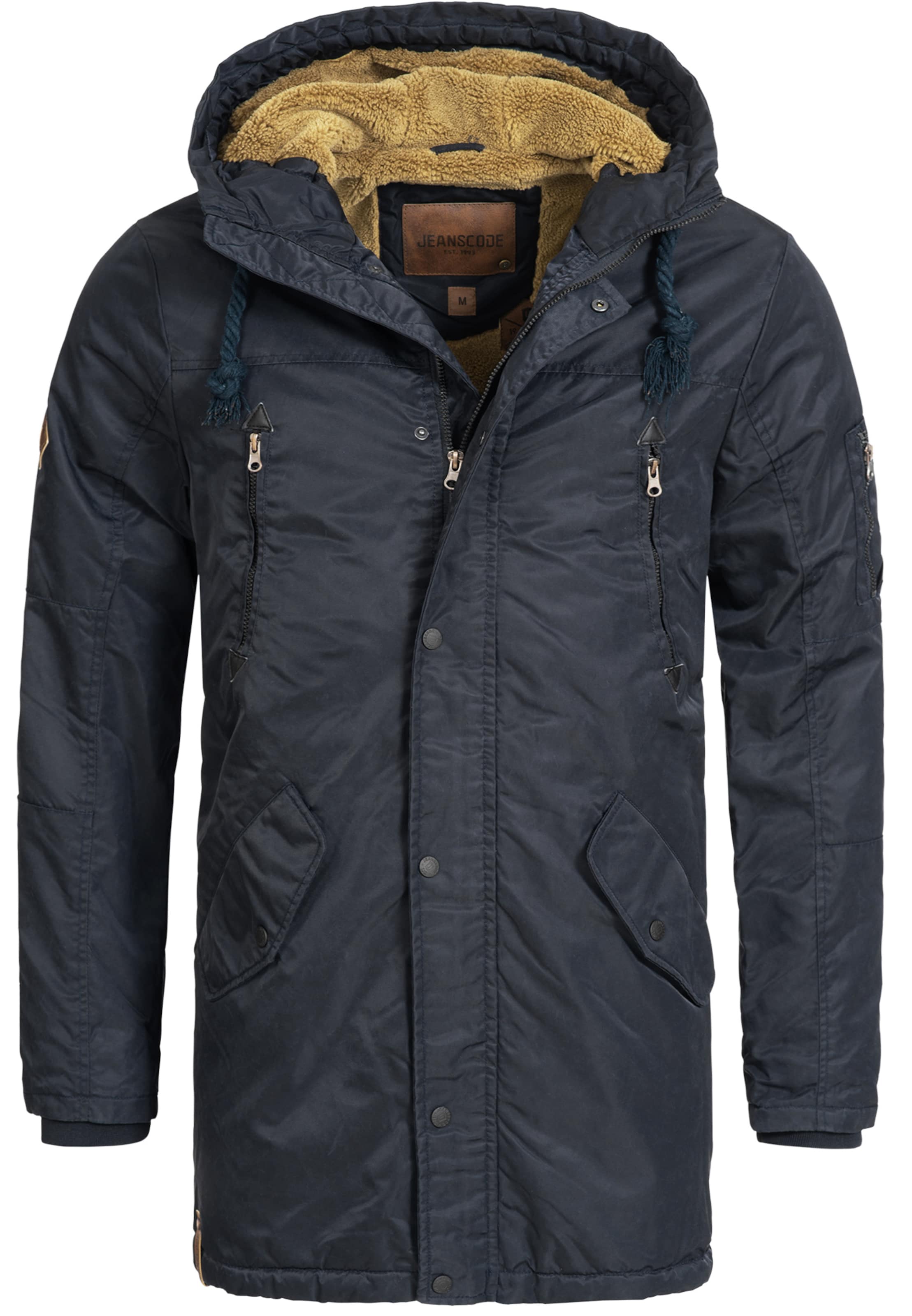 INDICODE JEANS Parka 'Bardsley' in Blau: Vorderseite