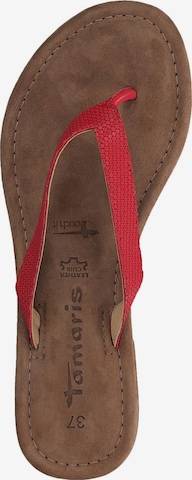 TAMARIS T-Bar Sandals in Red