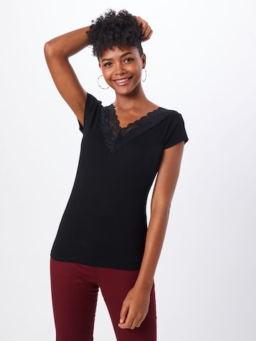 ABOUT YOU Koszulka 'Annelie' w kolorze czarny: przód