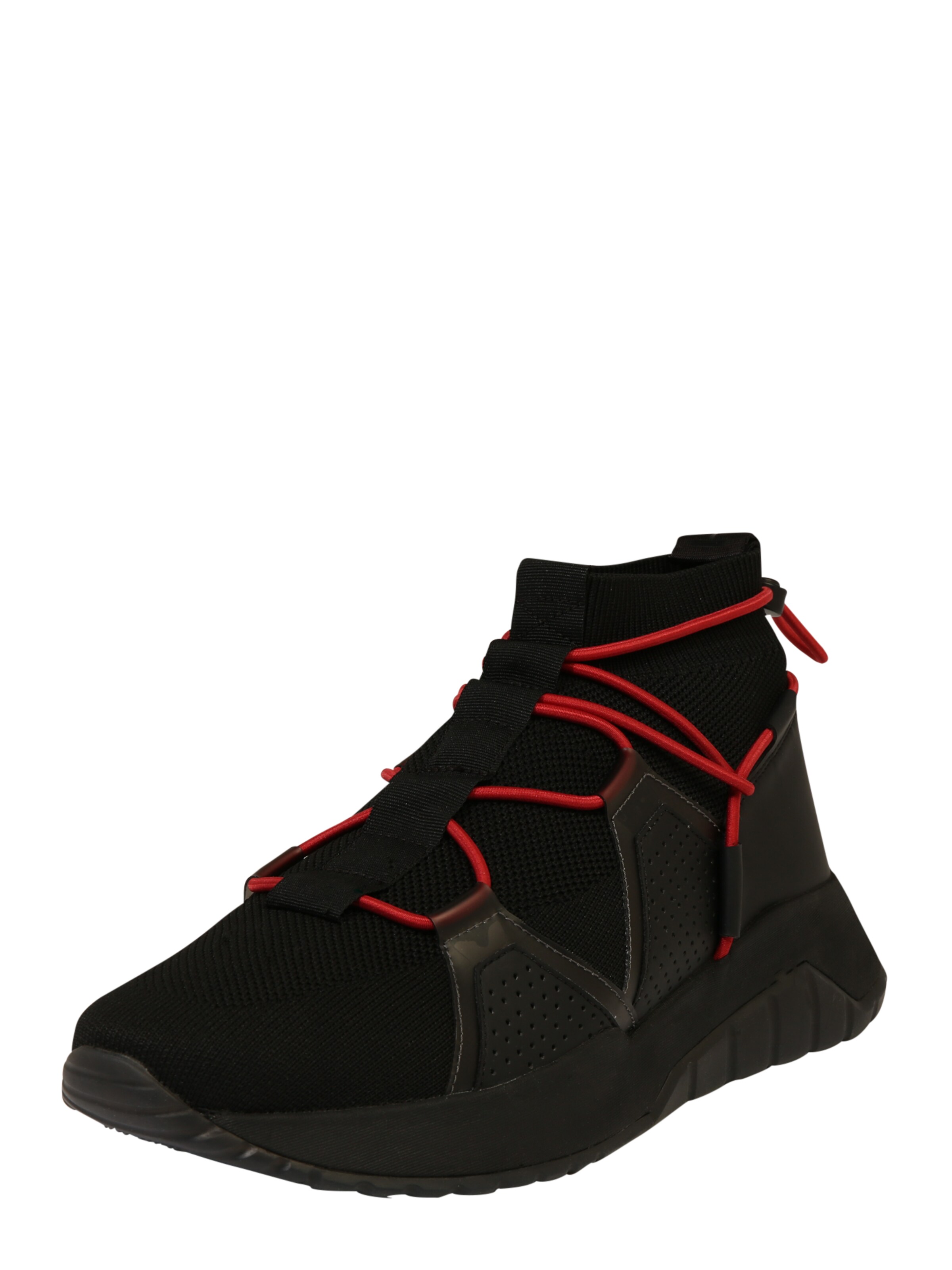 HUGO - Sneakers laag 'Atom_Runn' in de kleur Zwart