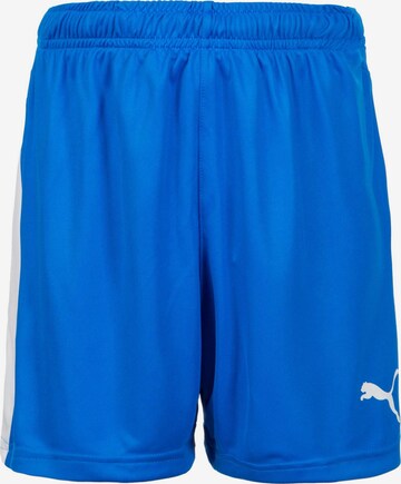 Regular Pantalon de sport 'Liga' PUMA en bleu : devant