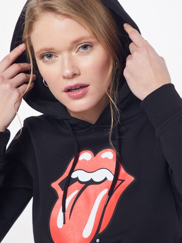 MerchcodeSweater majica 'Rolling Stones' - crna boja