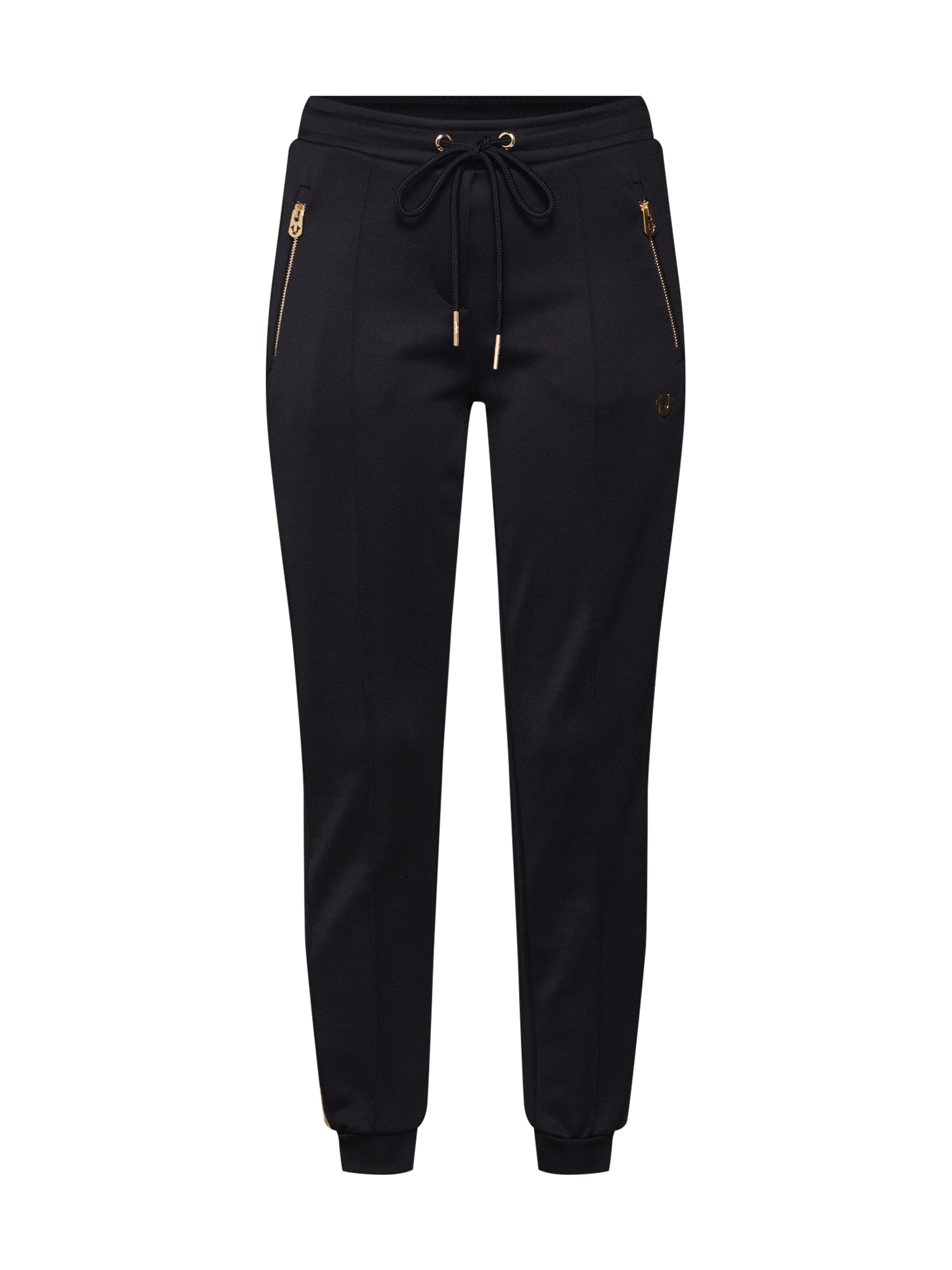True Religion - Broek 'CONTRAST STRIPE PANT' in de kleur Zwart