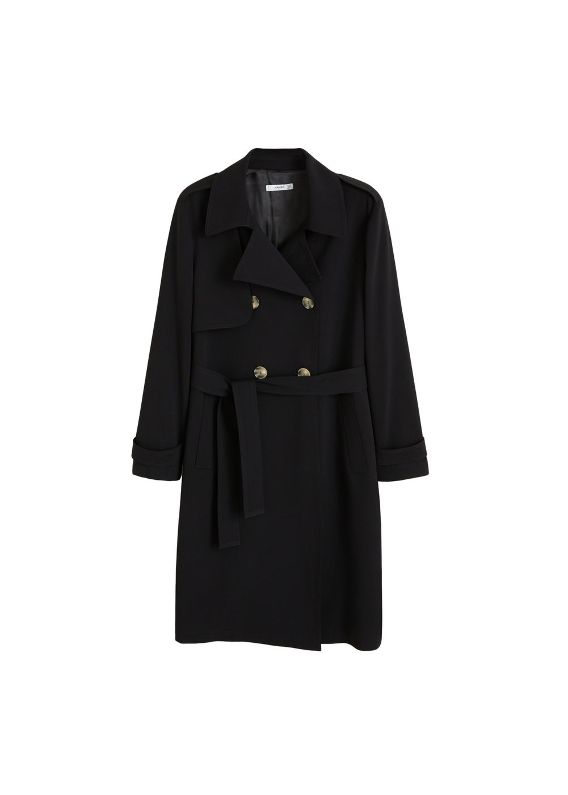 MANGO - Trenchcoat 'Samoa' in schwarz