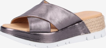 Darkwood Mules in Silver: front