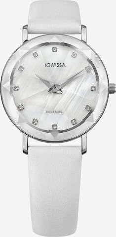 JOWISSA Quarzuhr 'Facet' Swiss Ladies Watch in Weiß: predná strana