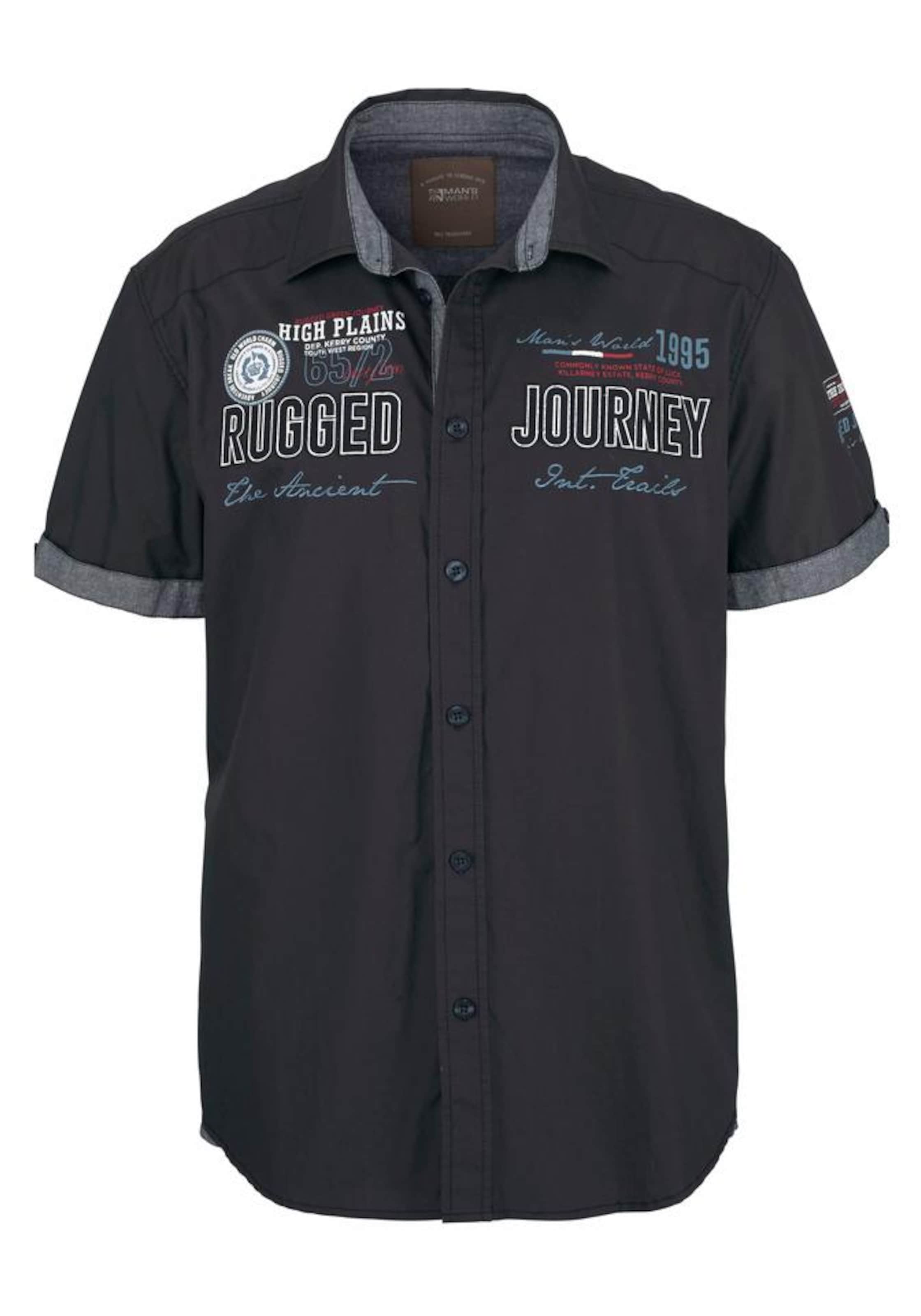 Man's World Comfort Fit Hemd in Blau: Vorderseite