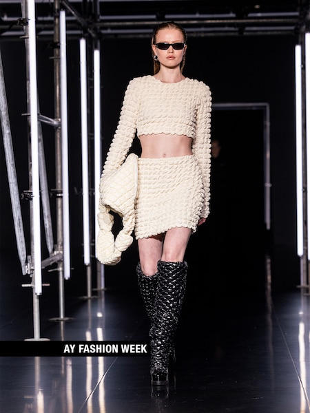 The AY FASHION WEEK Womenswear - White Two Piece Look by LeGer
