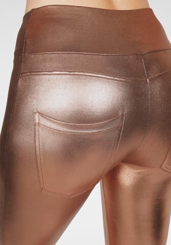 Skinny Leggings di LASCANA in bronzo