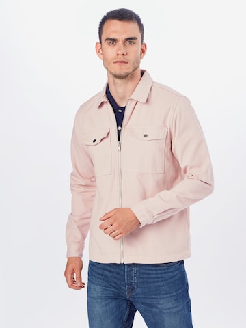 River Island Regular fit Button Up Shirt in Pink: front