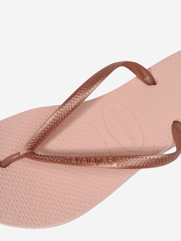 HAVAIANAS Zehensandale 'Slim' in Pink