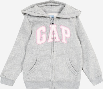 GAP Zip-Up Hoodie in Grey: front