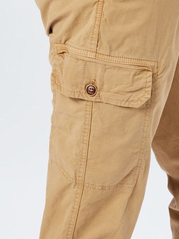 BLEND Tapered Cargo Pants in Beige