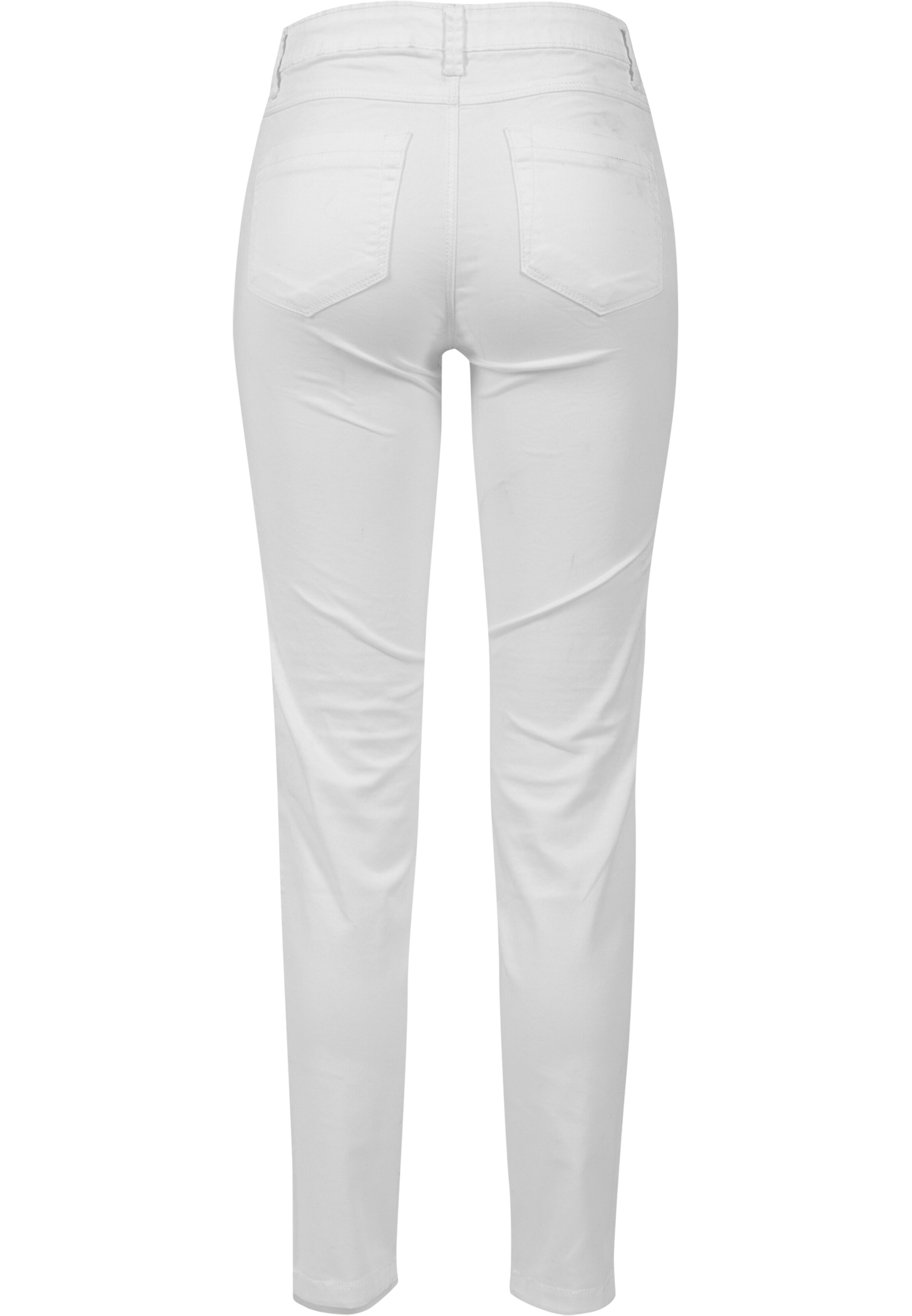 Coupe slim Pantalon Urban Classics en blanc