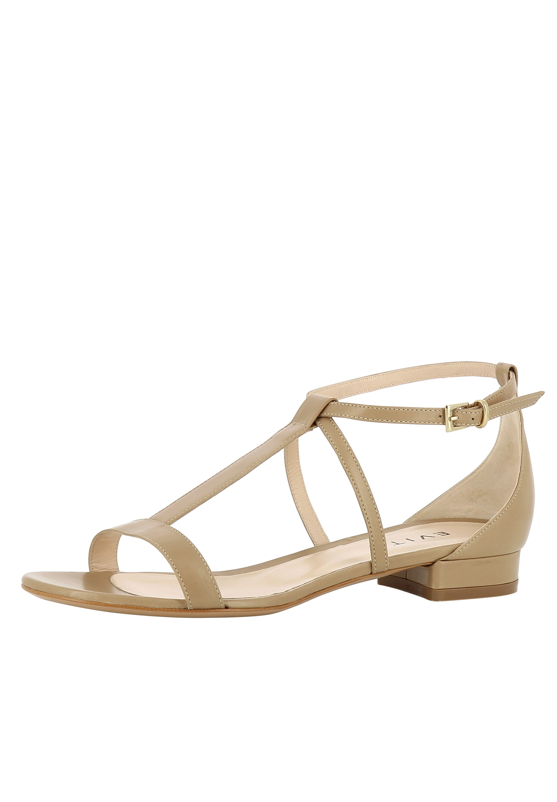 EVITA Sandalen met riem 'Salvina' in Beige: voorkant
