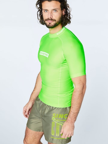 CHIEMSEE Regular fit Performance Shirt 'Awesome' in Green