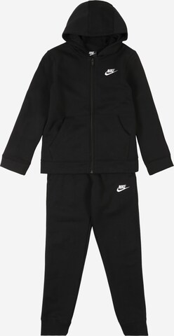 Nike Sportswear Joggingpak in Zwart: voorkant