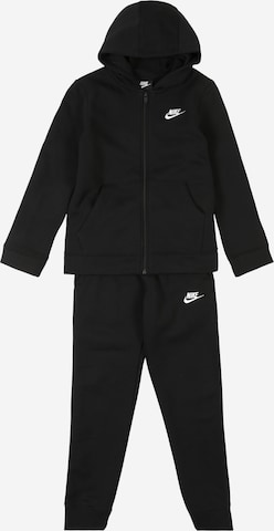 Nike Sportswear Regular Sweatsuit in Black: front